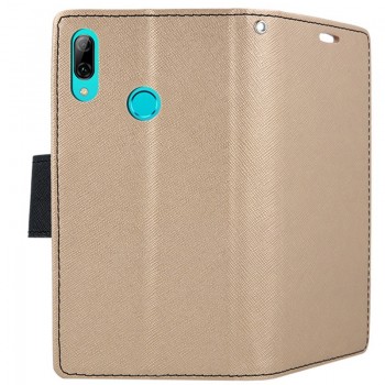 Atverčiamas dėklas auksinės spalvos (Huawei P SMART 2019/HONOR 10 LITE)